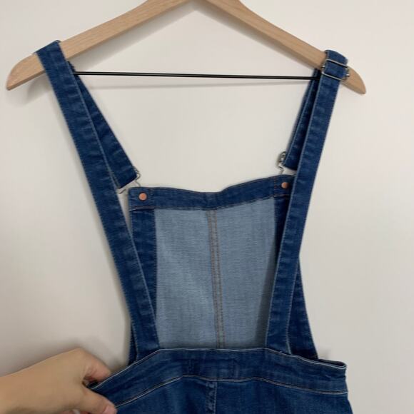 Madewell Skinny Bib Overalls in Santiago Wash Stretch Womens XS - Picture 4 of 14